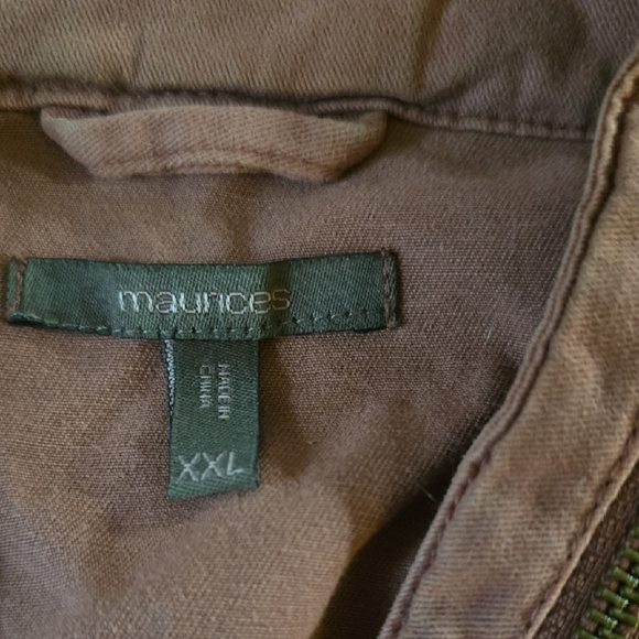 Maurices Pink Utility Jacket Soft Cotton Canvas - Picture 2 of 5